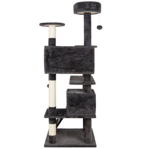 Top Selling 53-in Cat Tree & Condo Scratching Post Tower, Dark Gray