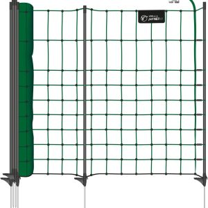VOSS.PET Filet de clôture 12 m petNET pour Petits Animaux, Lapins, 65 cm, 9 piquets, 1 Pointe, Coloris Vert